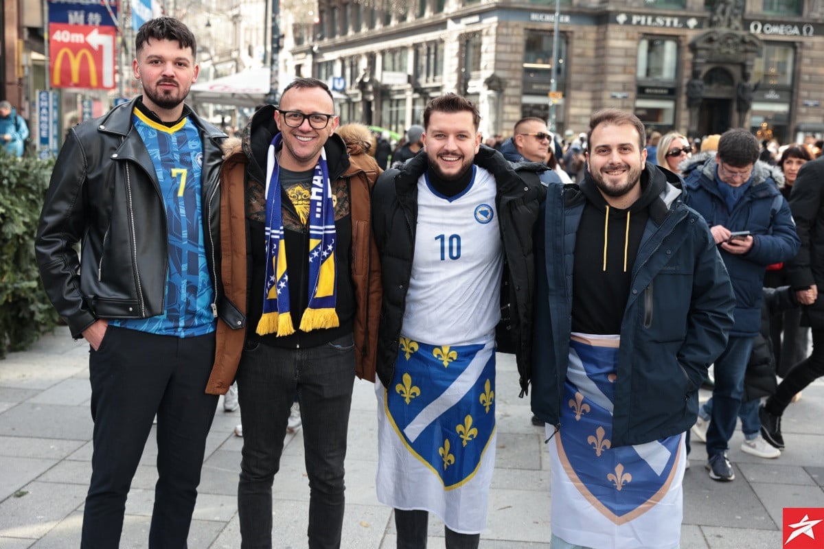Beč pod "opsadom" Zmajeva: Navijači Bosne i Hercegovine preplavili austrijsku prijestolnicu