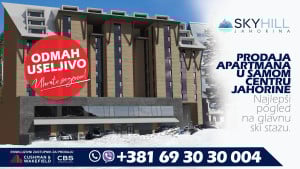 Prodaja apartmana u samom centru Jahorine sa najljepšim pogledom na glavnu ski stazu