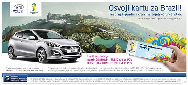 Testiraj Hyundai i osvoji put u Brazil