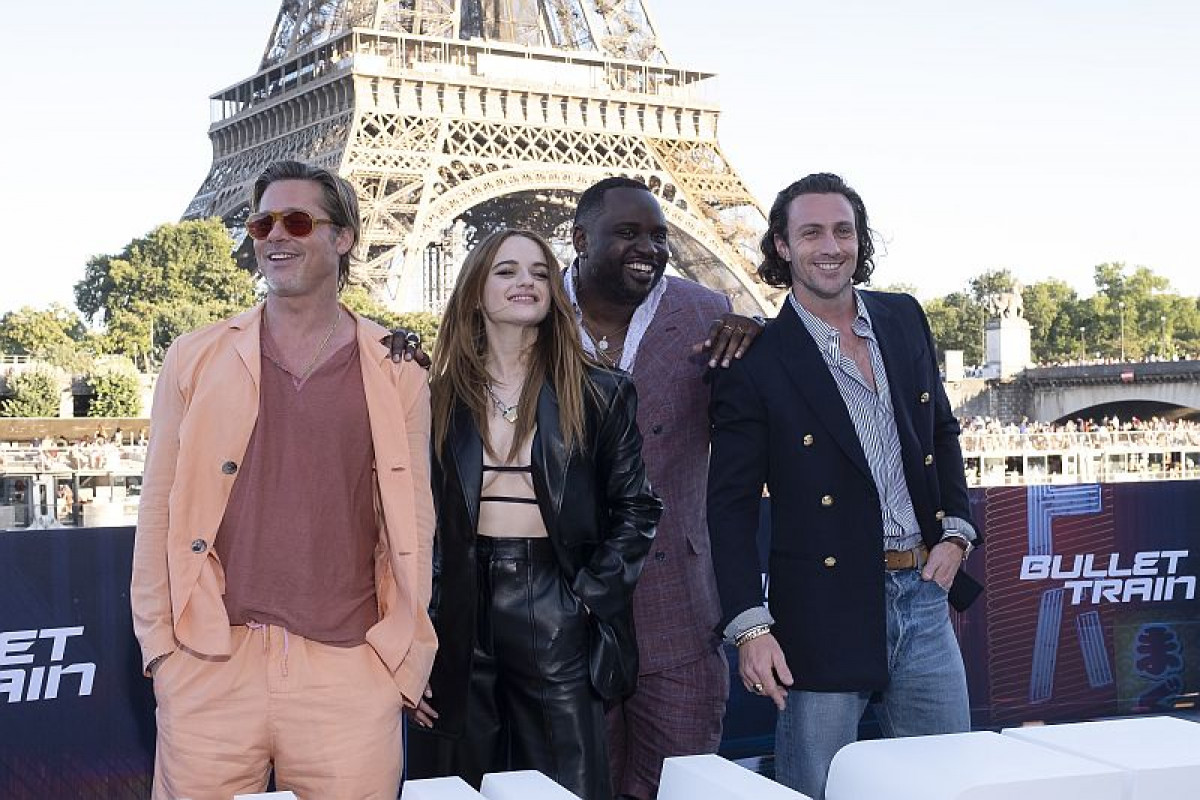 Brad Pitt i ekipa filma “Brzina metka” na premijeri u Parizu