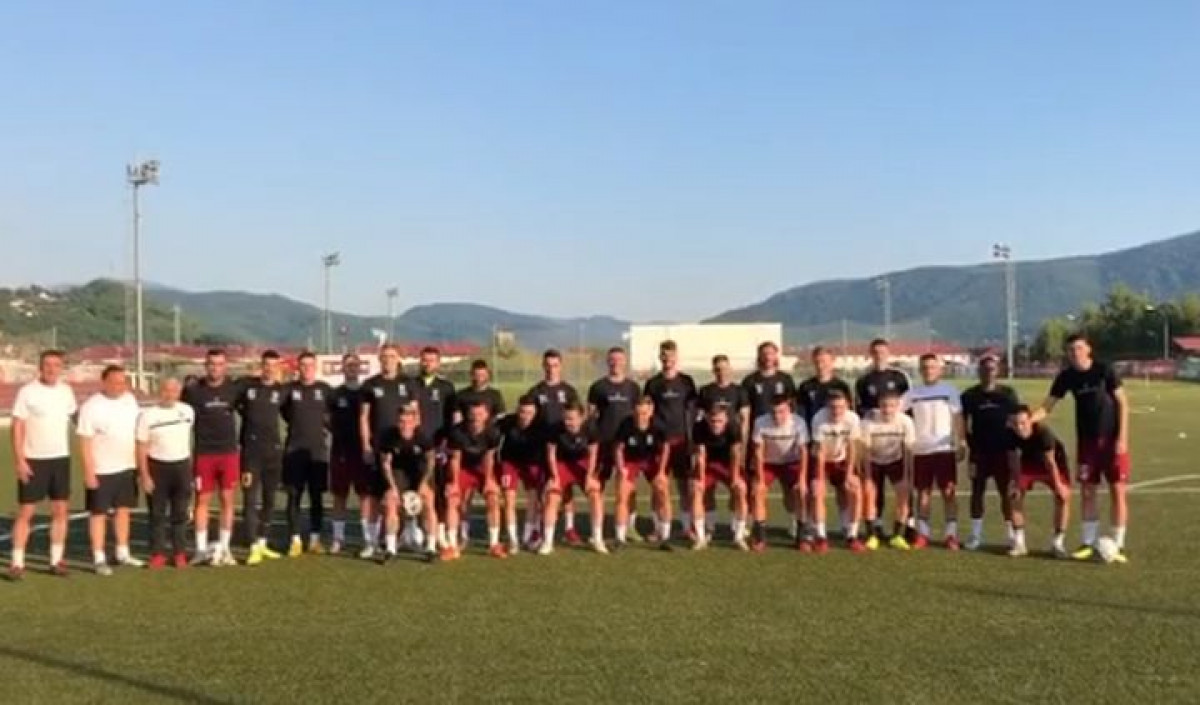 Fudbaleri Sarajeva su na današnjem treningu imali posebnu poruku za sve