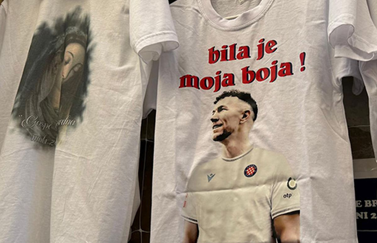 Prodavačica u Sinju "operisana" od fudbala izložila majice s likom Perišića, doživjela neočekivano Prodavačica u Sinju "operisana" od fudbala izložila majice s likom Perišića, doživjela neočekivano