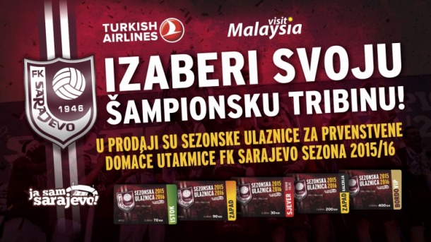 Poznate cijene sezonskih ulaznica FK Sarajevo