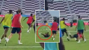 Kessie nije došao da se zeza: Ansu Fati "letio kroz zrak" nakon duela s novim veznjakom Barce
