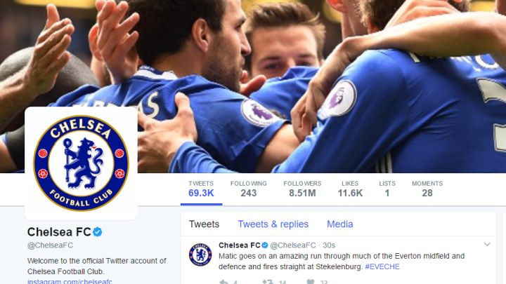 Epska greška na zvaničnom Twitteru Chelseaja