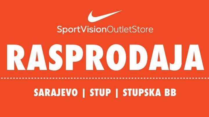 Rasprodaja u Sport Vision Outlet Store na Stupu
