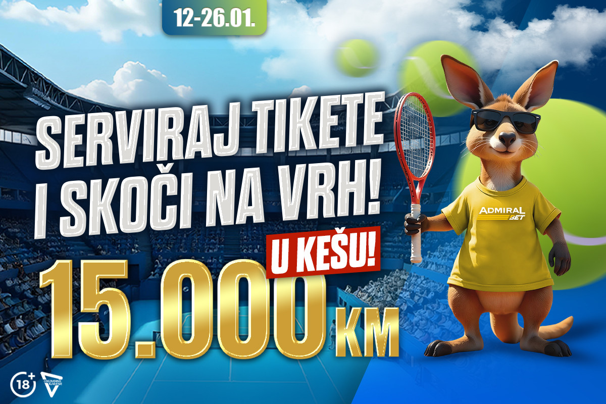AdmiralBet takmičenje: Serviraj tikete i pokupi keš!