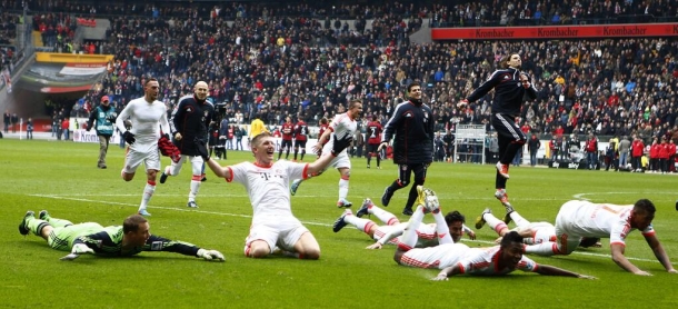 Slavlje nakon utakmice: Ribery i Müller vodili navijanje