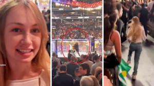 Pijana djevojka pokušala utrčati u oktagon na UFC borbi, a onda brutalno uspavana