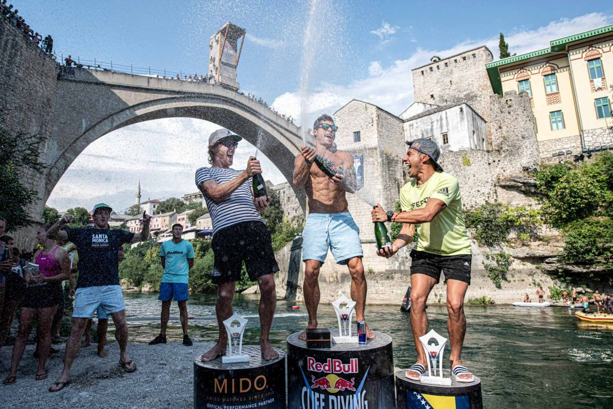 Pobjednik Red Bull Cliff Divinga u Mostaru: "Sjajno je biti na ovako lijepom mjestu"