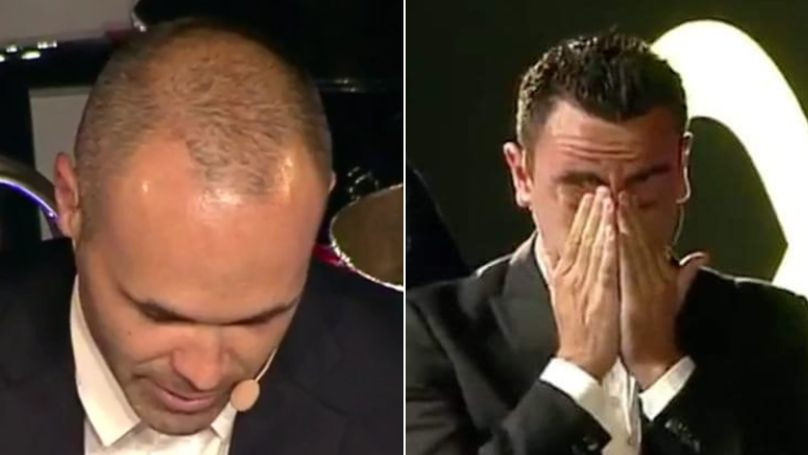 Više od kluba: Xavi zaplakao na Iniestinom oproštaju