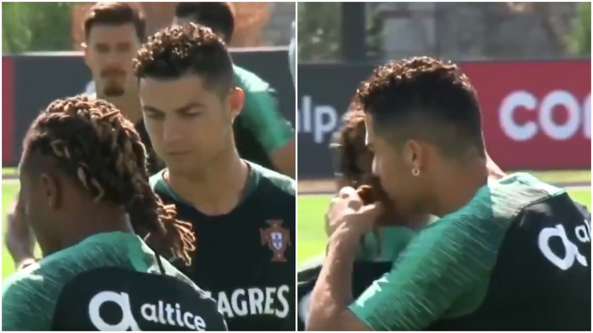 Šta to radi Cristiano Ronaldo na treningu Portugala?