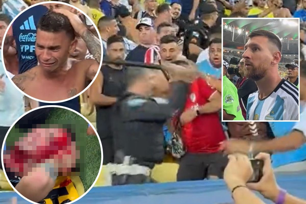 Trijumf Argentine u Riju, ali i haos - Policija tuče navijače, jedan krvav leži, Messi u nevjerici!