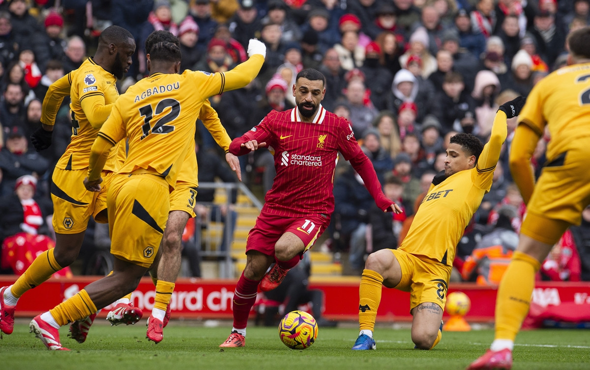 Golčina Cunhe nije bila dovoljna Wolvesima: Liverpool ustabilio prvo mjesto na tabeli Golčina Cunhe nije bila dovoljna Wolvesima: Liverpool ustabilio prvo mjesto na tabeli