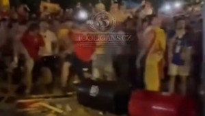 U Splitu se mirno gledala utakmica, a onda je izbila tuča navijača Španije i Engleske