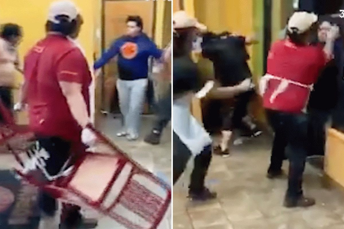 Ušli su u fast food kako bi napravili nered, a otišli su isprebijani i osramoćeni Ušli su u fast food kako bi napravili nered, a otišli su isprebijani i osramoćeni