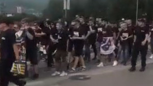 BHF u korteu prema stadionu