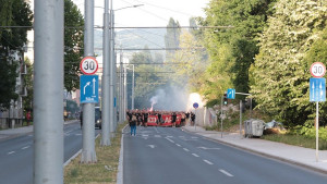 Red Army u korteu stigao na Grbavicu 