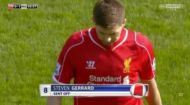 Gerrard isključen nakon 40 sekundi