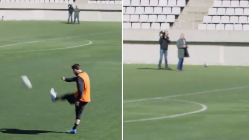 Messi s preko 50 metara uspio kroz noge provući loptu novinaru