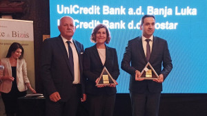 Treću godinu zaredom: Priznanje za najbolju mobilnu aplikaciju UniCreditu u Bosni i Hercegovini