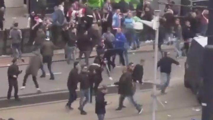 Užas na ulicama Rotterdama nakon poraza Feyenoorda