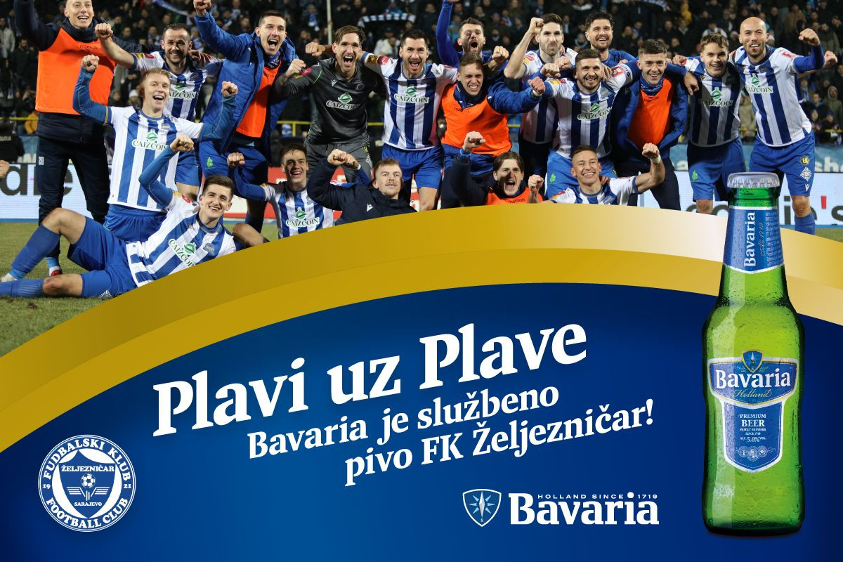 Bavaria je novi sponzor i službeno pivo FK Željezničar