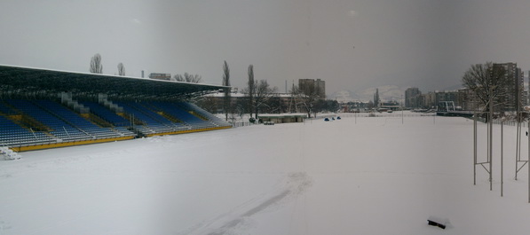 Stadioni u Tuzli i Zenici pod snijegom