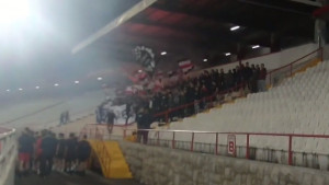 Ultrasi 'zapalili' stadion pod Bijelim Brijegom