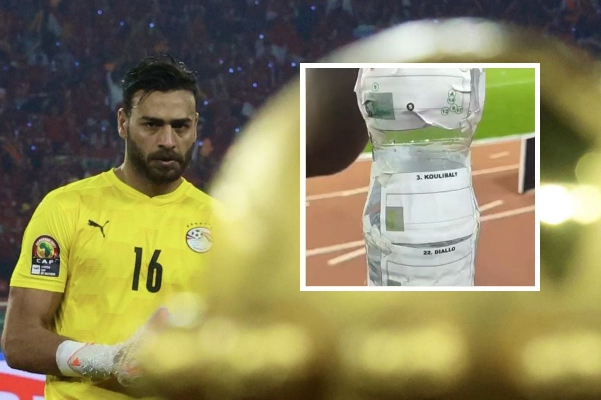 Golman Egipta zaboravio flašu na terenu nakon finala, a na njoj je imao zalijepljene upute