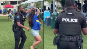 Policajac je brzo 'zaboravio na sve' - Navijačica Curacaa ga ja zavela, krenuo je ludi ples