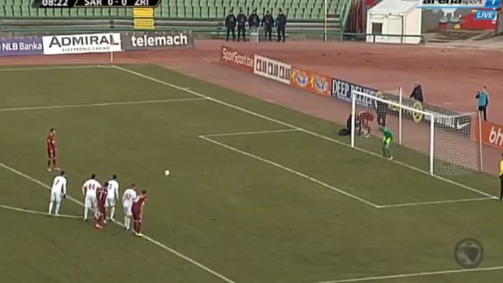Krste Velkoski pogodio iz penala za vodstvo Sarajeva protiv Zrinjskog