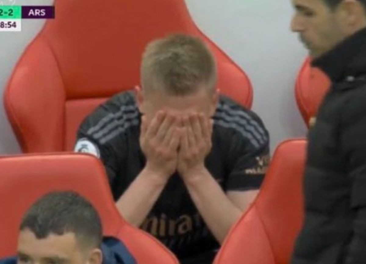 Zinchenko je jučer možda Arsenalu izgubio titulu, navijači ismijavaju njegove suze