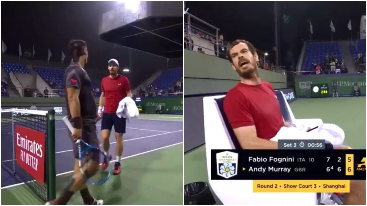 Nesvakidašnja scena na turniru u Šangaju: Fognini se nije 'gasio', a onda je Murray izgubio živce