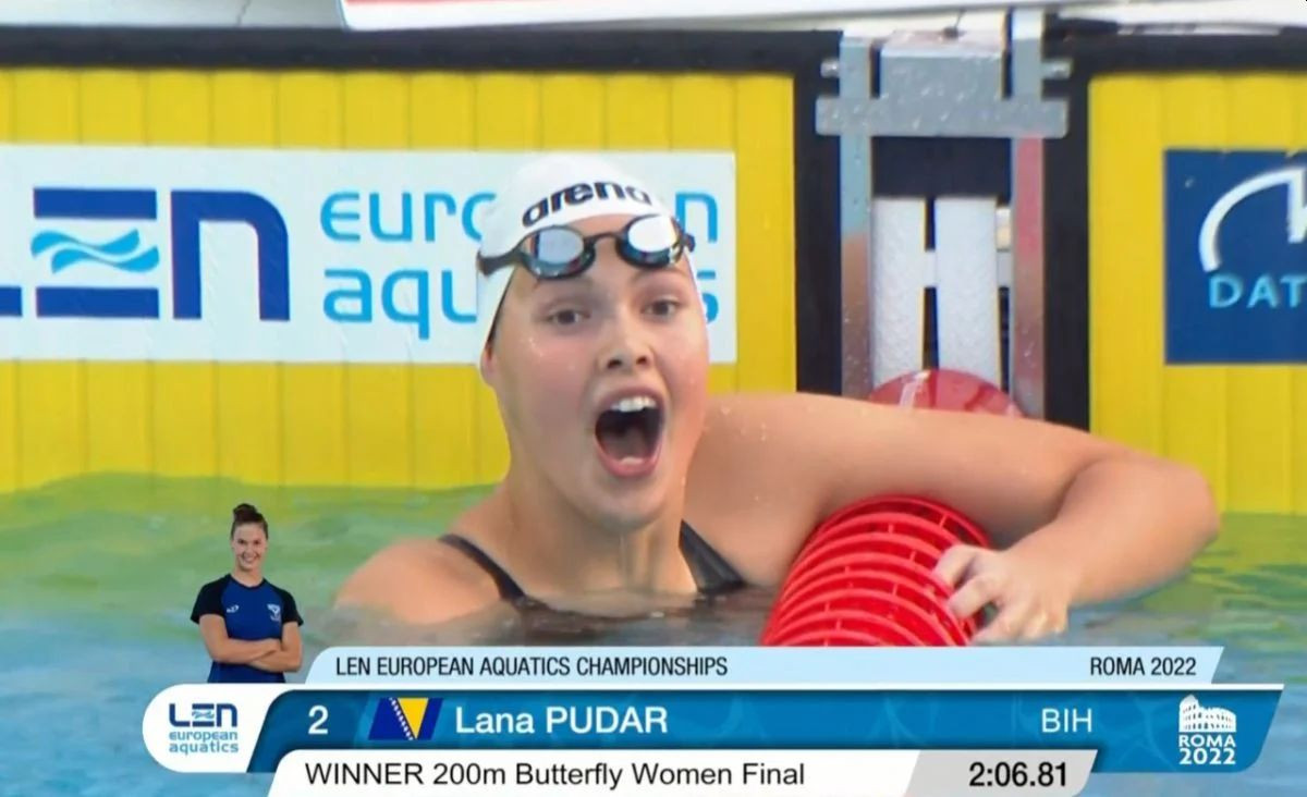 Fina objavila video Lanine pobjede uz nevjerovatan opis: "Bosanska plivačica, a Evropsko zlato"