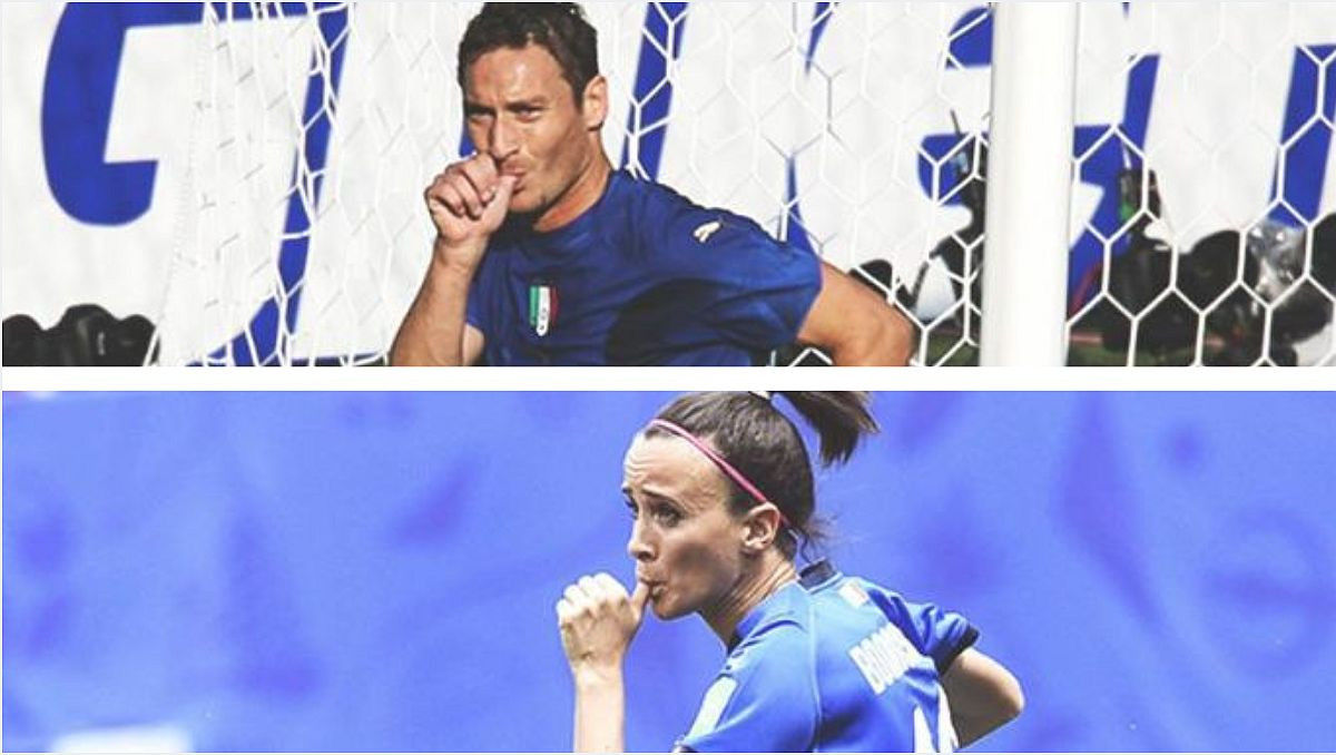 Dala gol u istoj minuti, istoj reprezentaciji i proslavila na isti način kao Totti prije 13 godina
