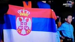 Srbijanska zastava zbunila mnoge u Kalmatiju