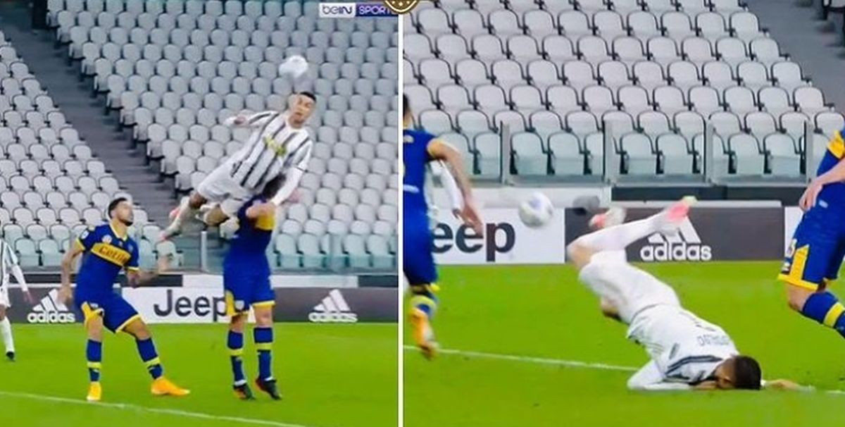 Ronaldo pokušao izvesti nebeski skok, ali prizemljenje je bilo veoma bolno