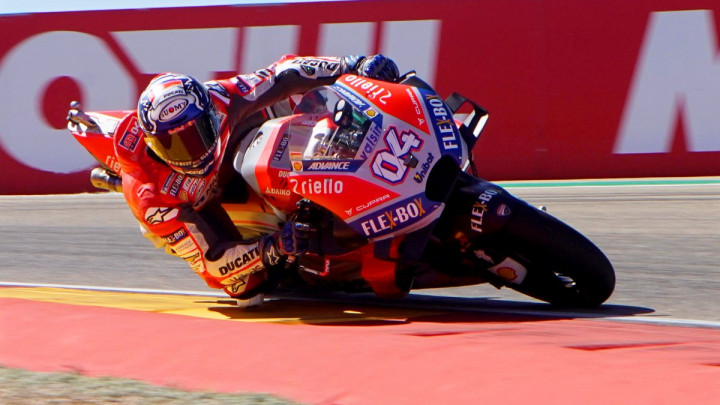Dovizioso najbrži na drugom treningu, težak pad Lorenza