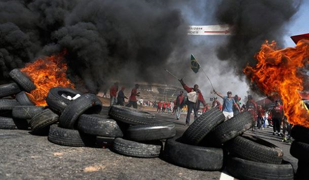 Vatra i neredi na ulicama Brazila mjesec dana prije SP-a