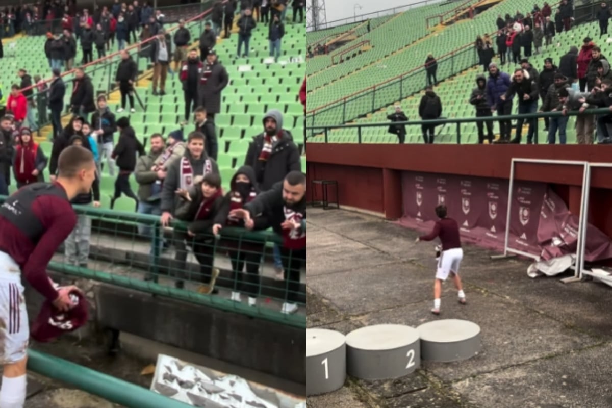 Fudbaleri Sarajeva 'častili' navijače i nakon utakmice: Pojedini su dobili najljepše suvenire 