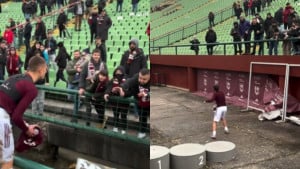 Fudbaleri Sarajeva 'častili' navijače i nakon utakmice: Pojedini su dobili najljepše suvenire 