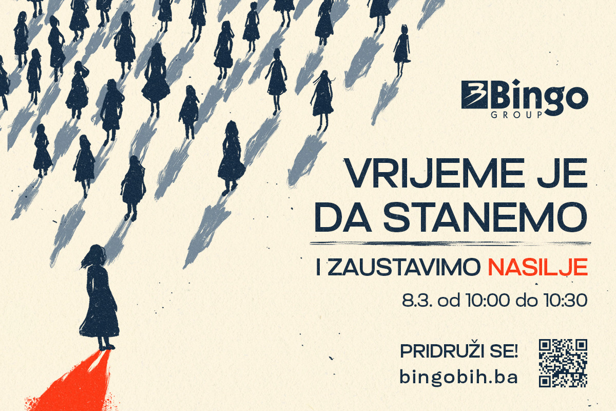 Iz Binga najavljuju: 8.3. naših 230 trgovina će, od 10:00 do 10:30, stati sa radom Iz Binga najavljuju: 8.3. naših 230 trgovina će, od 10:00 do 10:30, stati sa radom