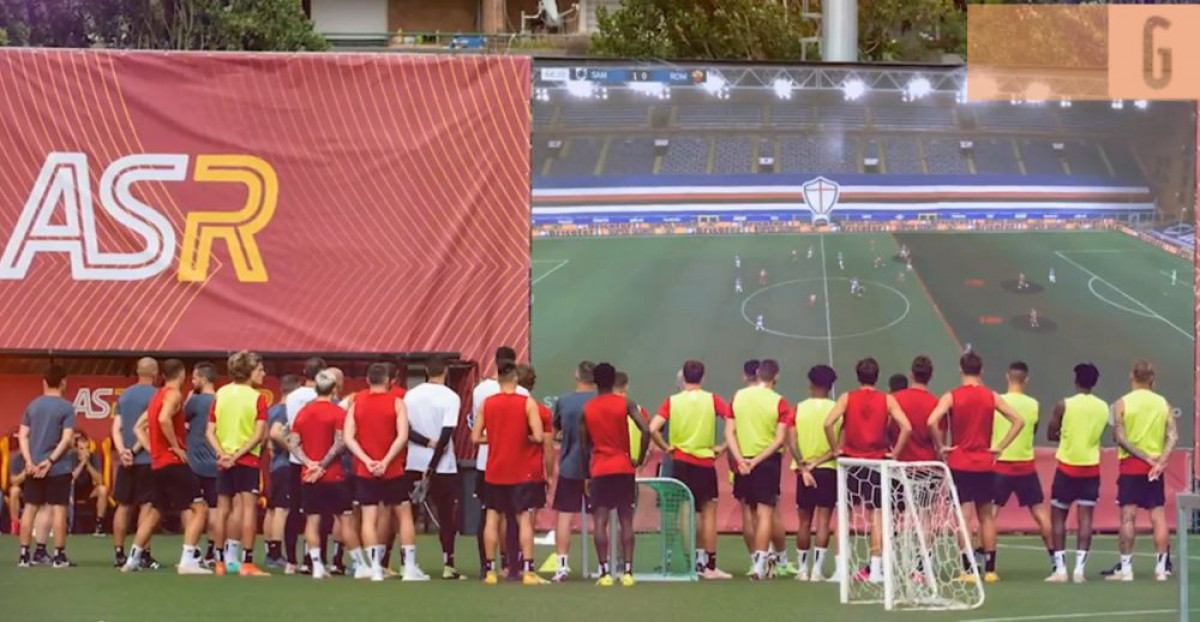 Mourinhove metode: Šta divovski ekran "radi" na treningu Rome?