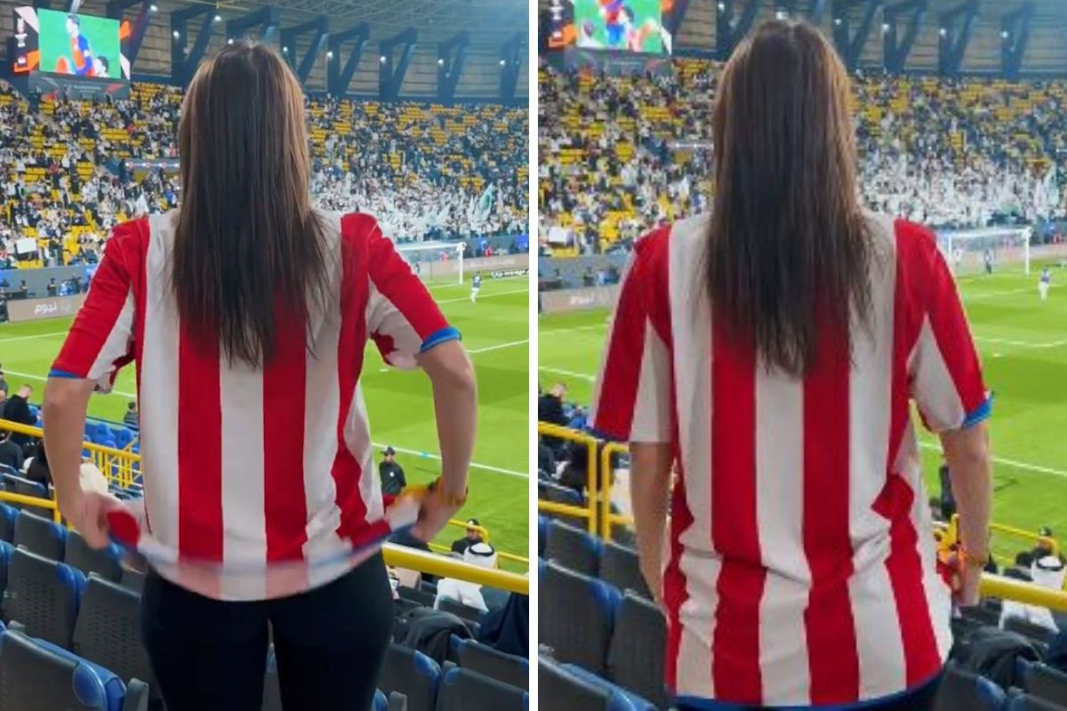 Djevojka je na stadionu u Rijadu skinula dres Atletica i mnoge ostavila bez teksta