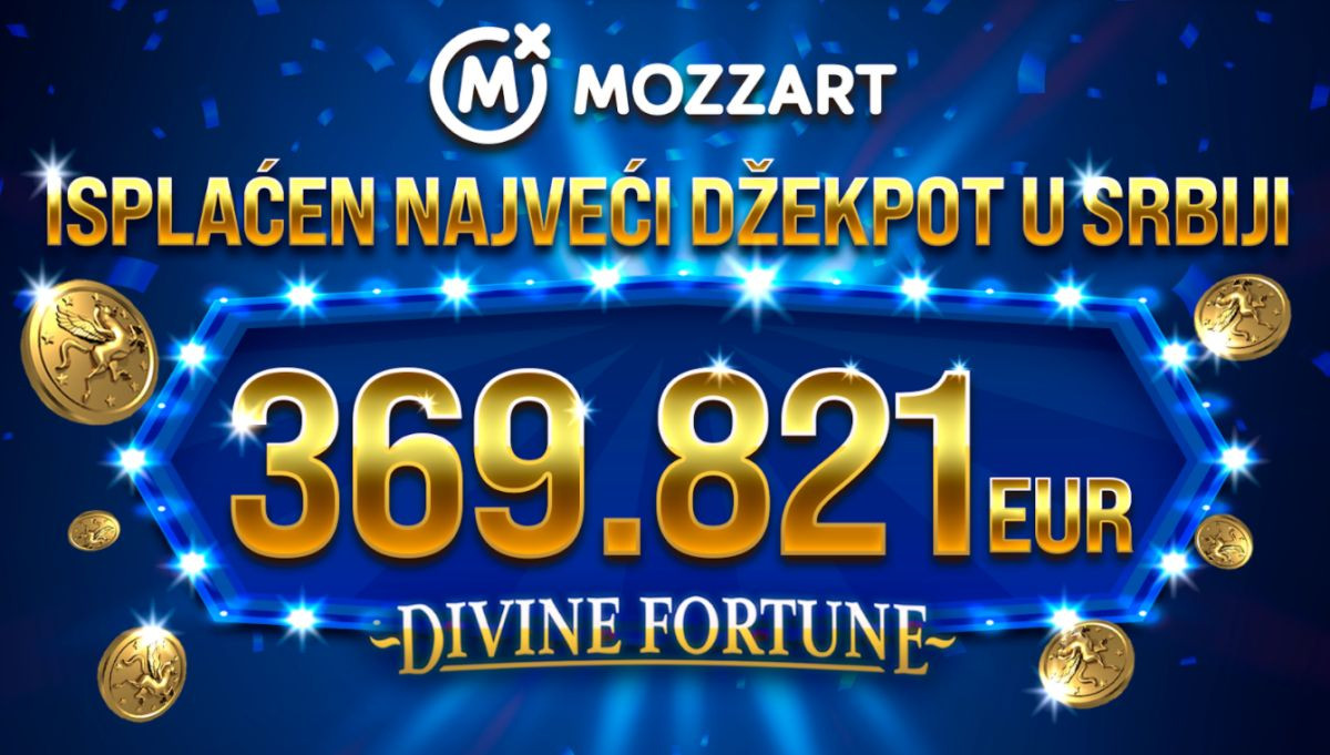 Mozzart isplatio najveći džekpot u historiji Srbije i regiona: 369.821 euro!