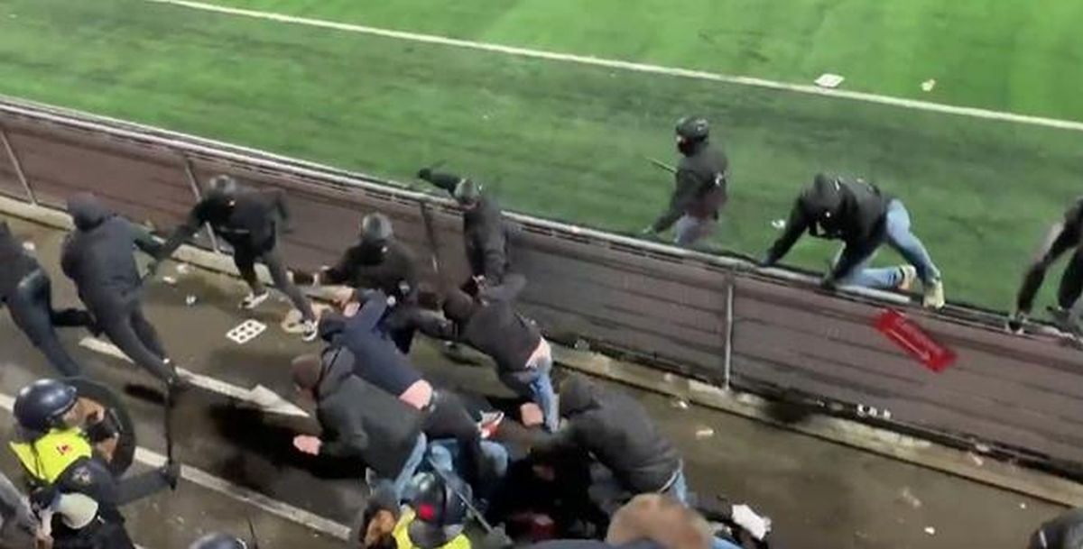 Haos u srcu Evrope: Navijači se tukli sa policijom, igrači spašavali živu glavu 