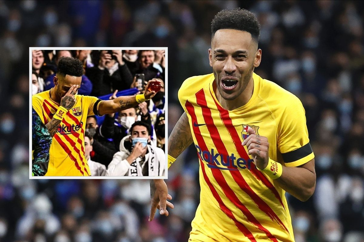 Aubameyang do kraja ponizio Real Madrid: Zabio gol, a onda otišao do tribine po kuglu Aubameyang do kraja ponizio Real Madrid: Zabio gol, a onda otišao do tribine po kuglu