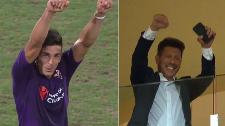 Predivne scene iz Firence: Simeone gol posvetio svom ocu koji je bio na tribinama