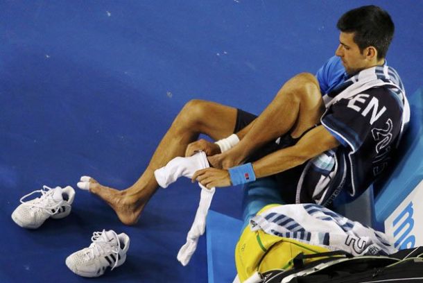 Najveća opasnost za Novaka su rane na nogama